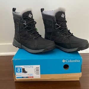 NWT Black sz 8.5 Columbia Meadows Shorty Omni-Heat Winter Boots